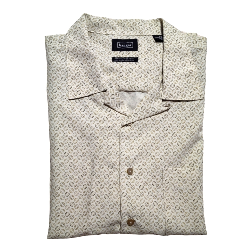 Haggard Button down Shirt short sleeve Men's Size large